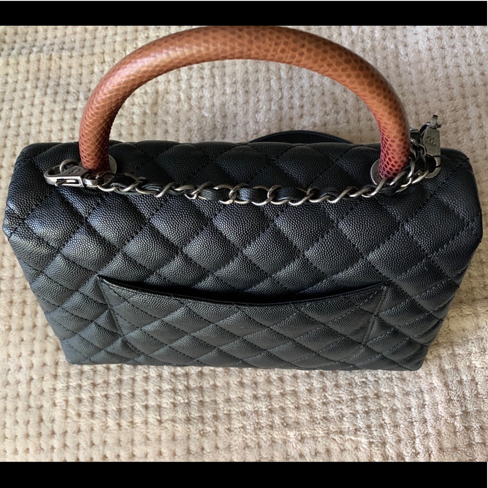 ⛔️⛔️⛔️ Handle Medium Caviar w Handle Lizard Skin🖤 - Picture 4 of 5